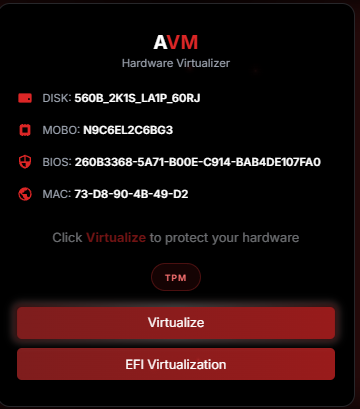 AVM TEMP/PERM SPOOFER software preview
